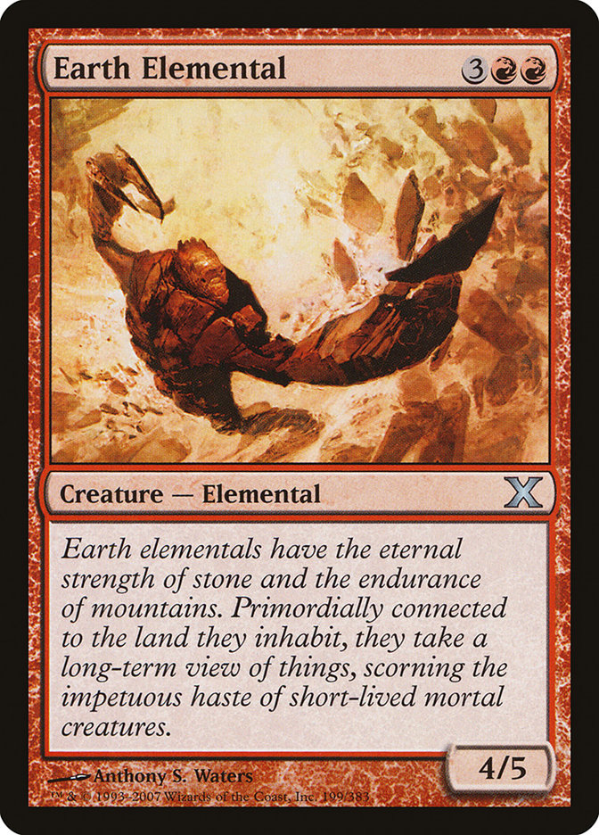 Earth Elemental [Tenth Edition] [Foil]