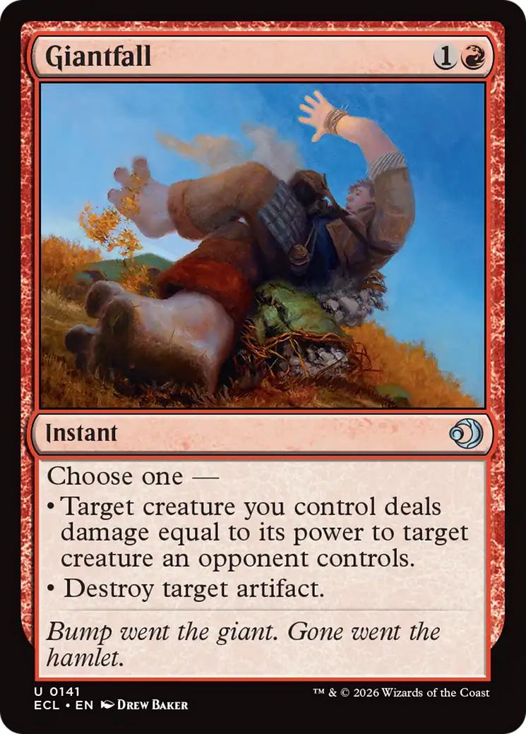Giantfall [Lorwyn Eclipsed] [Foil]