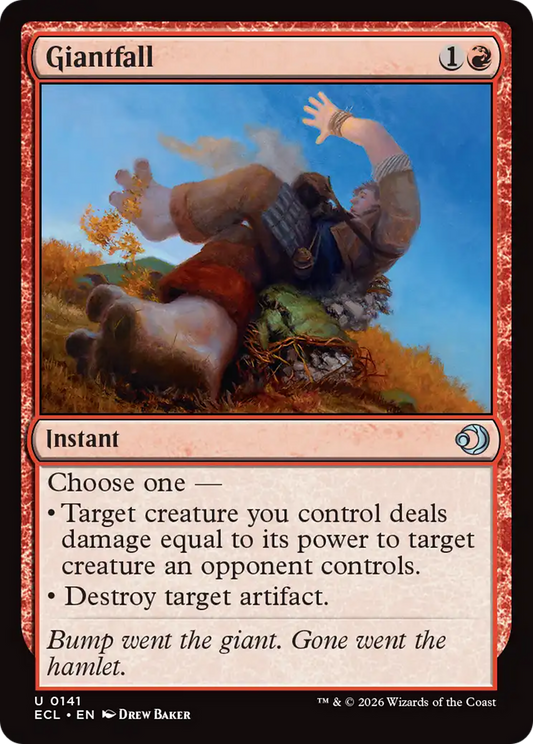 Giantfall [Lorwyn Eclipsed] [Foil]