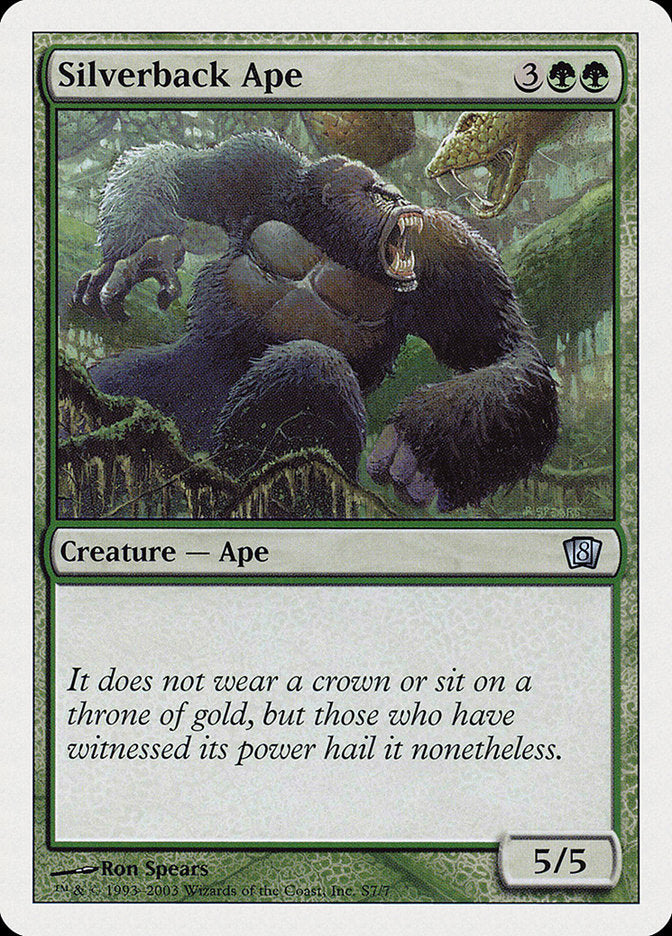 Silverback Ape [Eighth Edition] [Foil]