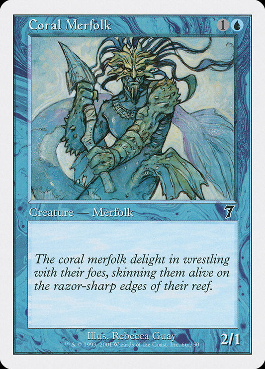 Coral Merfolk [Seventh Edition] [Foil]