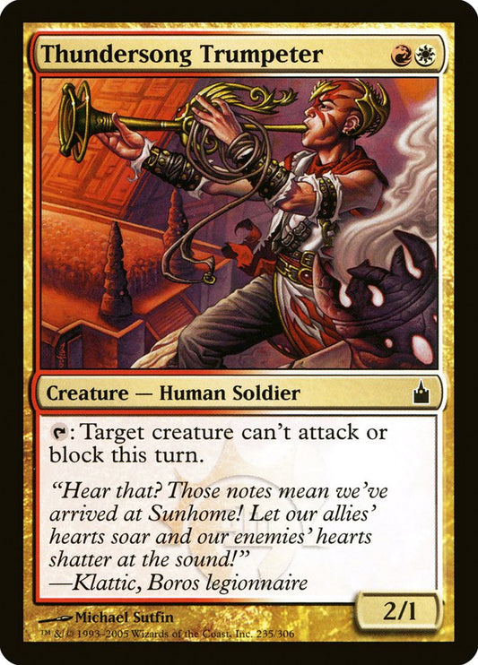 Thundersong Trumpeter [Ravnica: City of Guilds] [Foil]