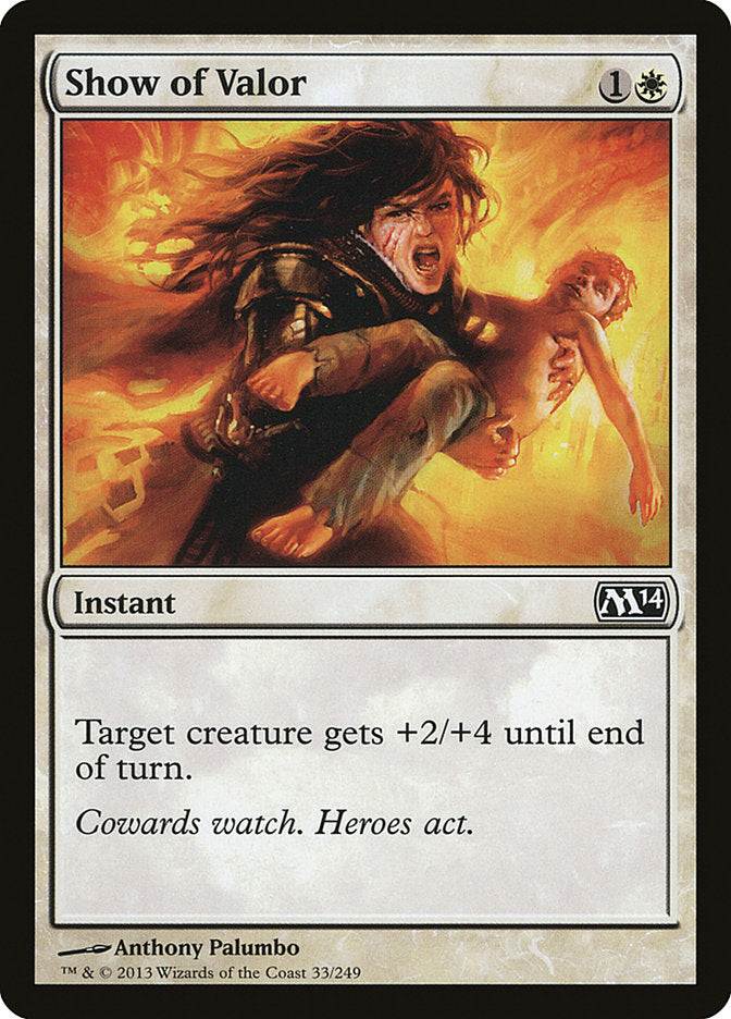 Show of Valor [Core Set 2014] [Foil]