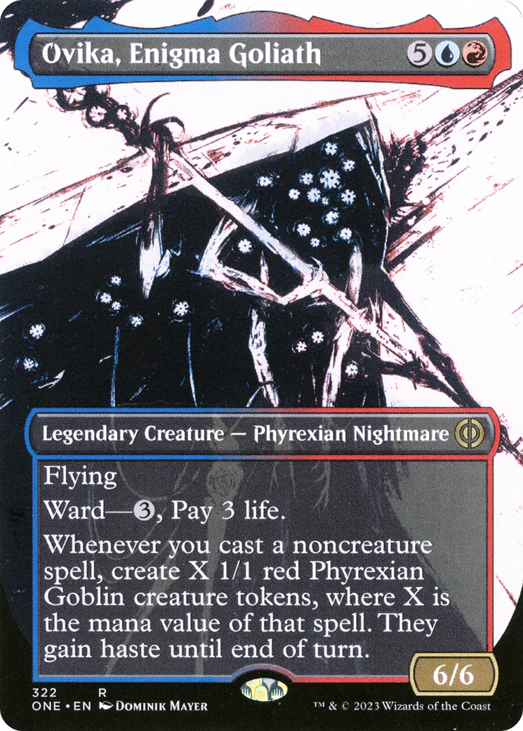 Ovika, Enigma Goliath (Borderless Ichor) [Phyrexia: All Will Be One] [Foil]