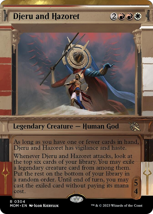 Djeru and Hazoret (Showcase Planar Booster Fun) [March of the Machine] [Foil]