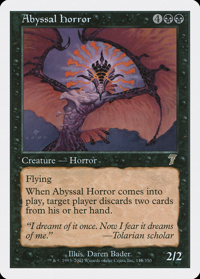 Abyssal Horror [Seventh Edition] [Foil]