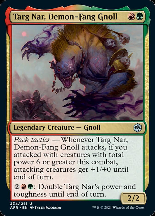Targ Nar, Demon-Fang Gnoll [Dungeons & Dragons: Adventures in the Forgotten Realms] [Foil]