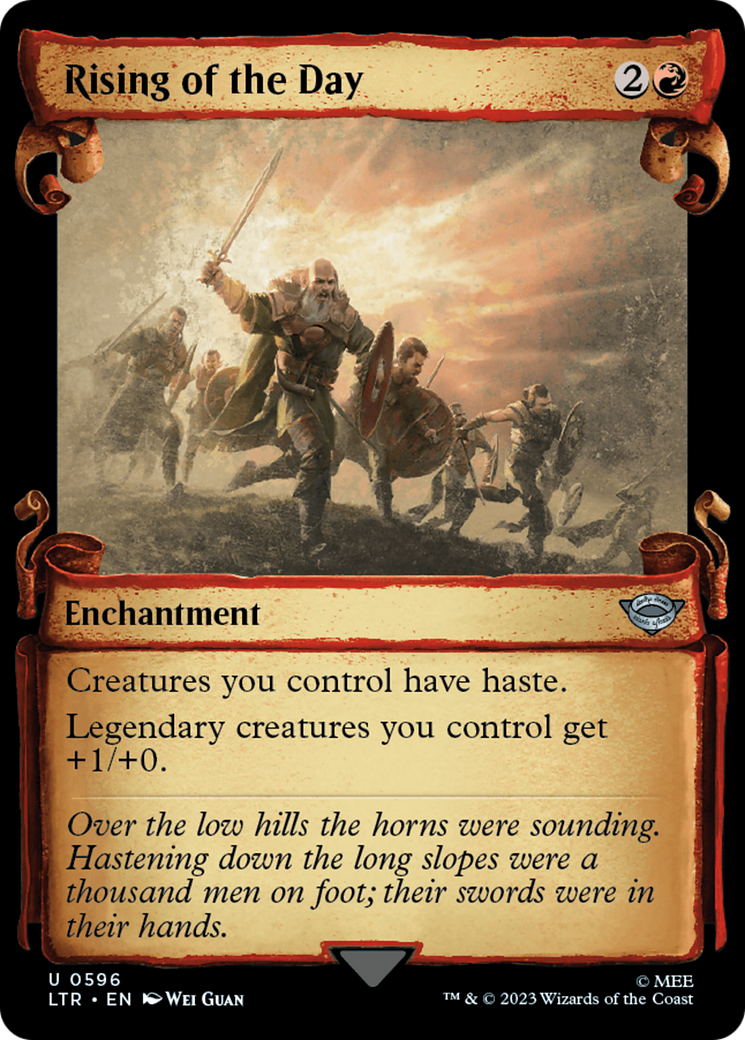 Rising of the Day [The Lord of the Rings: Tales of Middle-Earth Showcase Scrolls] [Foil]