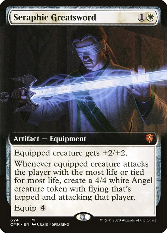 Seraphic Greatsword (Extended Art) [Commander Legends] [Foil]