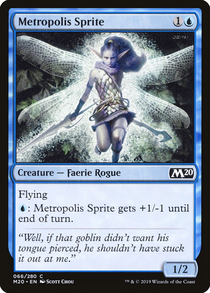 Metropolis Sprite [Core Set 2020] [Foil]