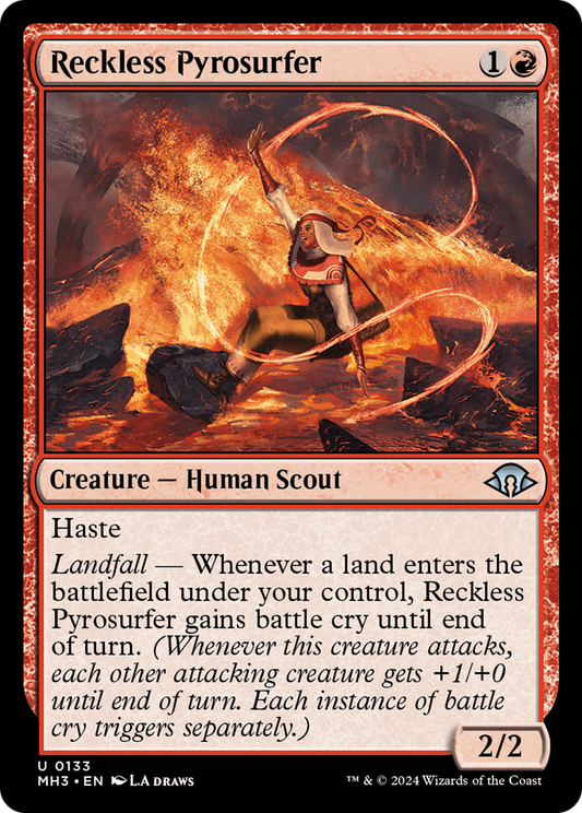 Reckless Pyrosurfer [Modern Horizons 3] [Foil]