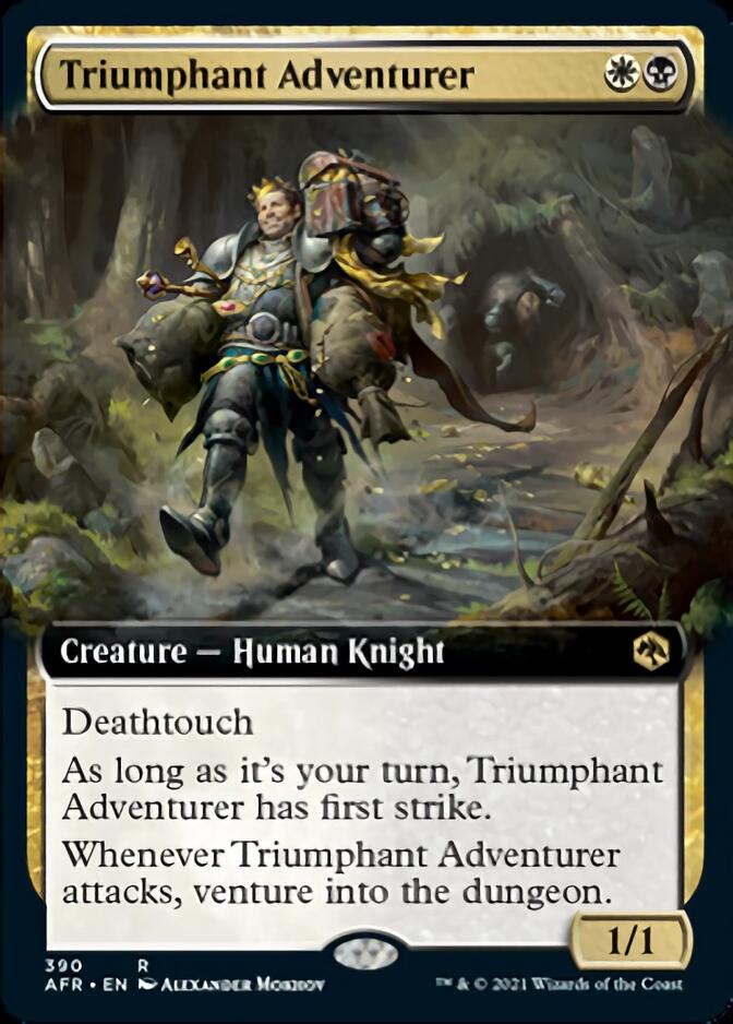 Triumphant Adventurer (Extended Art) [Dungeons & Dragons: Adventures in the Forgotten Realms] [Foil]