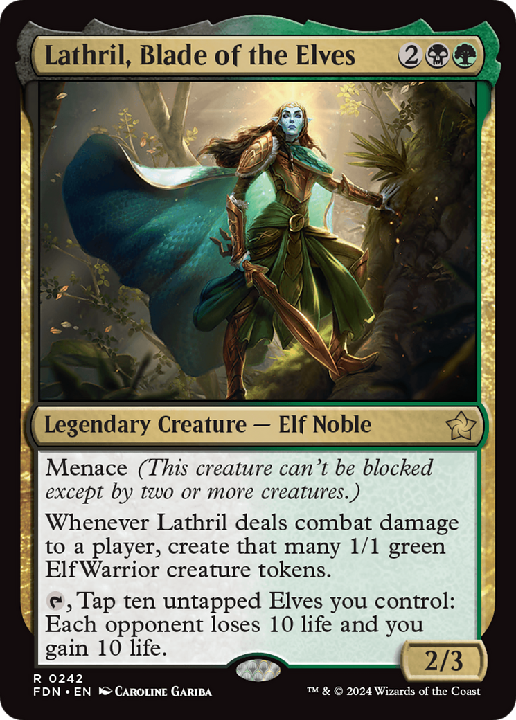 Lathril, Blade of the Elves [Foundations] [Foil]