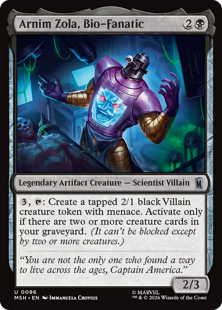 Arnim Zola, Bio-Fanatic [Marvel Super Heroes]