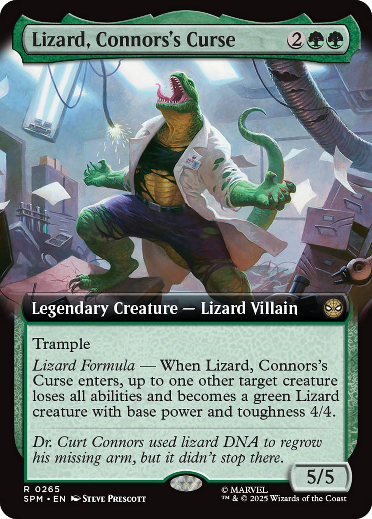 Lizard, Connors's Curse (Extended Art) [Marvel's Spider-Man] [Foil]