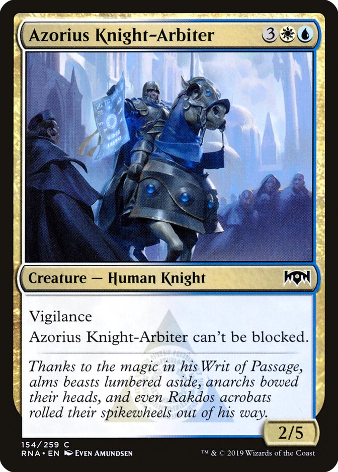 Azorius Knight-Arbiter [Ravnica Allegiance] [Foil]