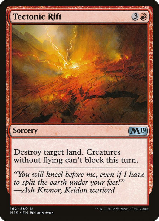 Tectonic Rift [Core Set 2019] [Foil]