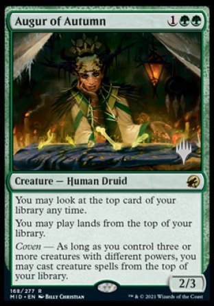 Augur of Autumn (Promo Pack) [Innistrad: Midnight Hunt Promos] [Foil]