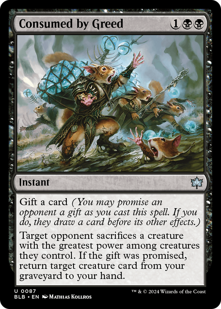 Consumed by Greed [Bloomburrow] [Foil]