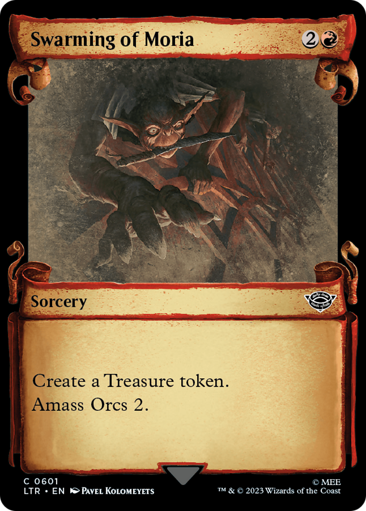 Swarming of Moria [The Lord of the Rings: Tales of Middle-Earth Showcase Scrolls] [Foil]