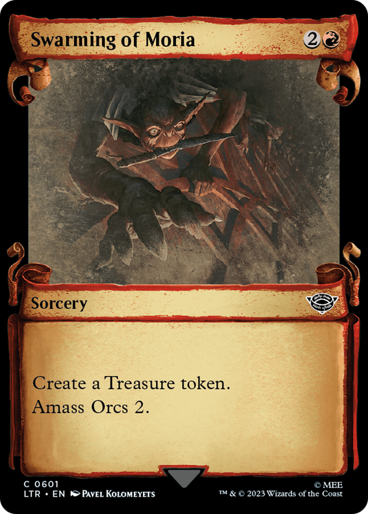 Swarming of Moria [The Lord of the Rings: Tales of Middle-Earth Showcase Scrolls] [Foil]