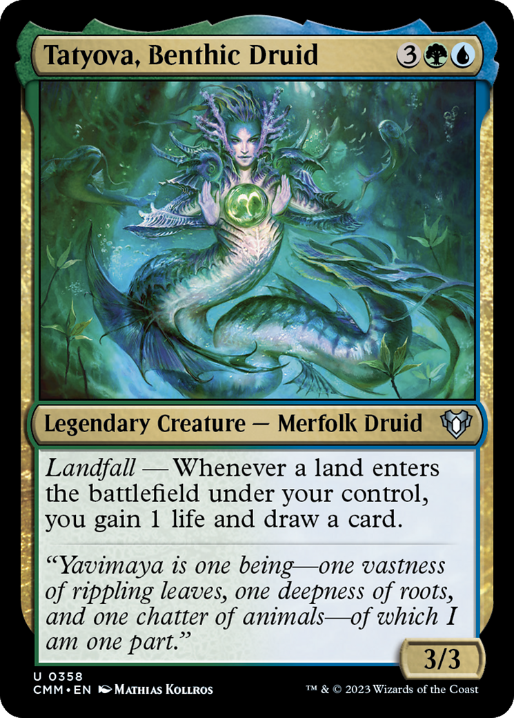 Tatyova, Benthic Druid [Commander Masters] [Foil]
