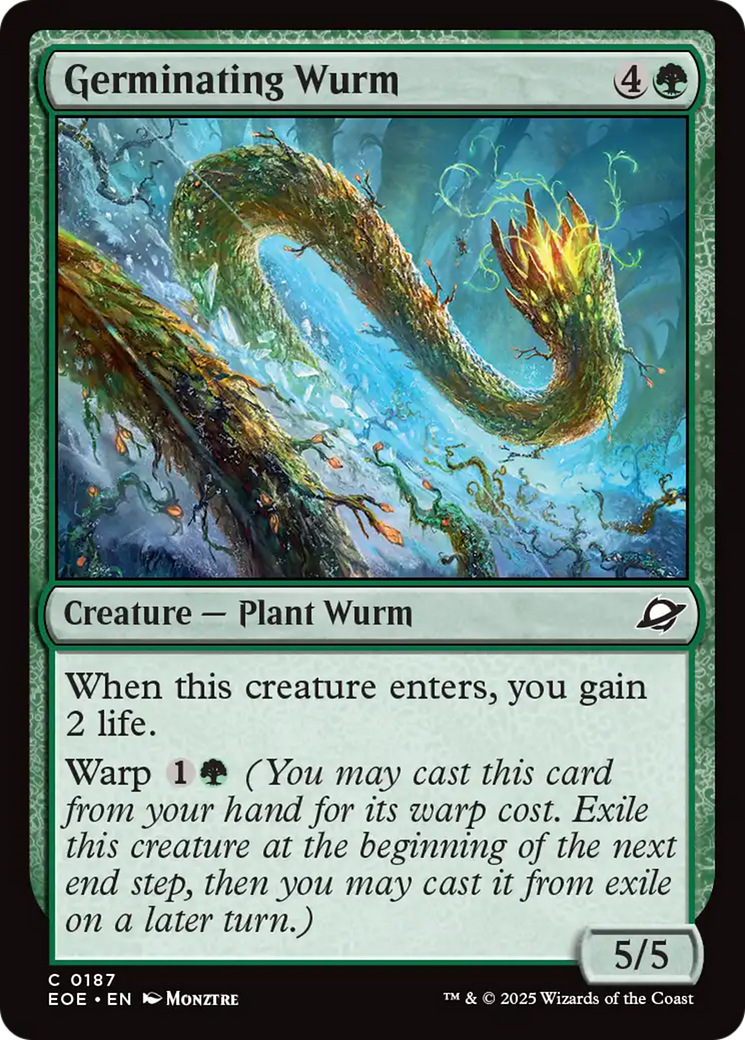 Germinating Wurm [Edge of Eternities] [Foil]