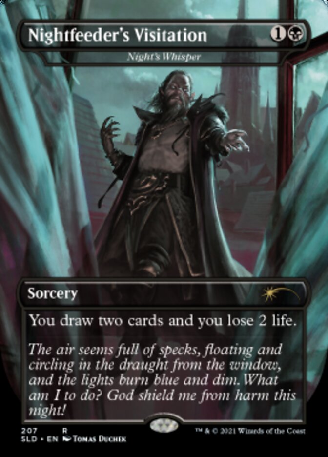 Night's Whisper - Nightfeeder's Visitation [Secret Lair Drop Series] [Foil]