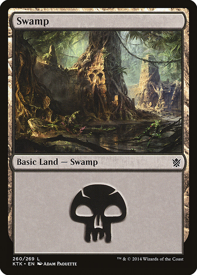 Swamp (260) [Khans of Tarkir] [Foil]