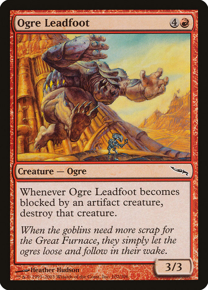 Ogre Leadfoot [Mirrodin] [Foil]