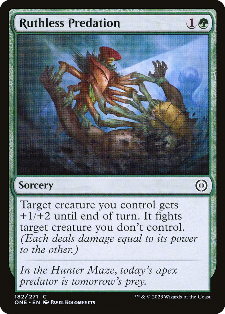 Ruthless Predation [Phyrexia: All Will Be One] [Foil]