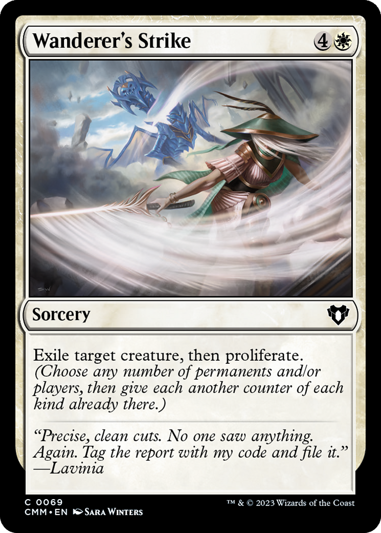 Wanderer's Strike [Commander Masters] [Foil]