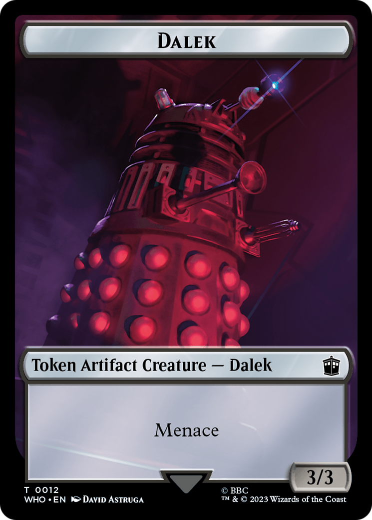 Dalek // Mark of the Rani Double-Sided Token [Doctor Who Tokens] [Foil]