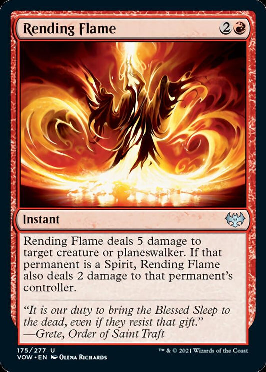 Rending Flame [Innistrad: Crimson Vow] [Foil]