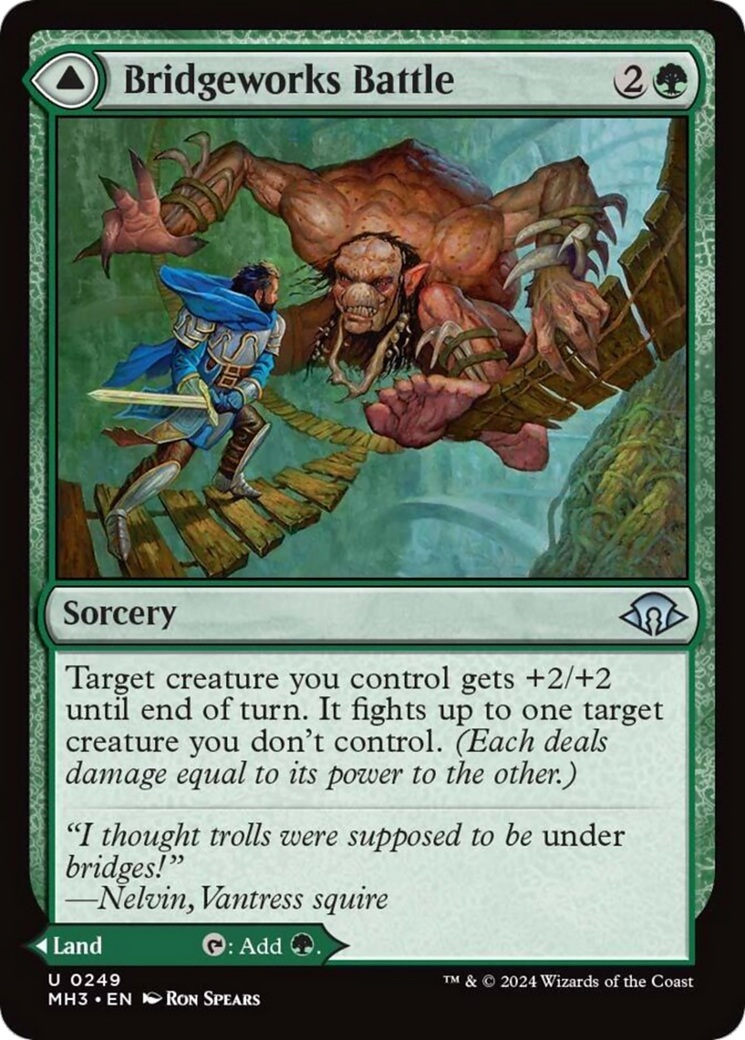 Bridgeworks Battle // Tanglespan Bridgeworks [Modern Horizons 3] [Foil]
