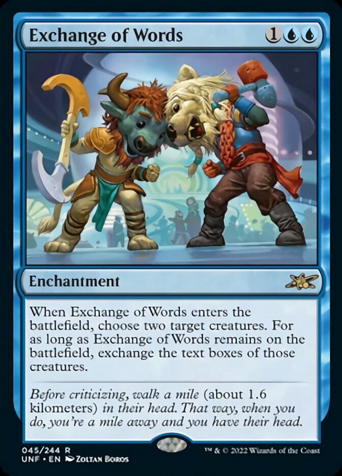 Exchange of Words [Unfinity] [Foil]