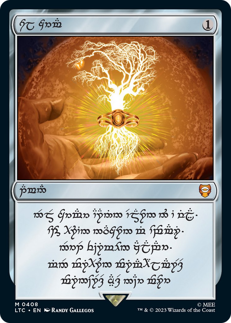 Sol Ring (408) (Elven Serialized) [The Lord of the Rings: Tales of Middle-Earth Commander] [Foil]