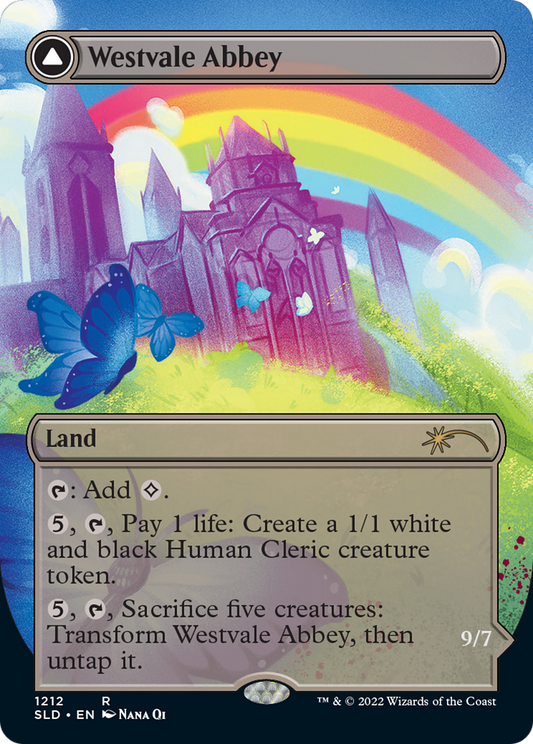 Westvale Abbey // Ormendahl, Profane Prince (Display Commander) (Borderless) [Secret Lair: From Cute to Brute] [Foil]