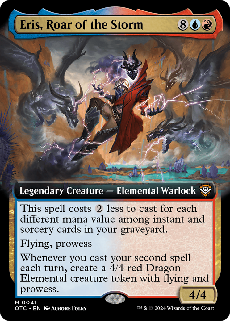 Eris, Roar of the Storm (Extended Art) [Outlaws of Thunder Junction Commander] [Foil]