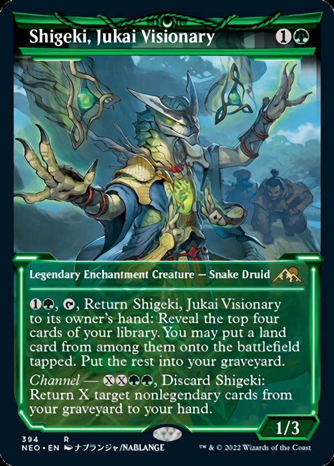 Shigeki, Jukai Visionary (Showcase Soft Glow) [Kamigawa: Neon Dynasty] [Foil]