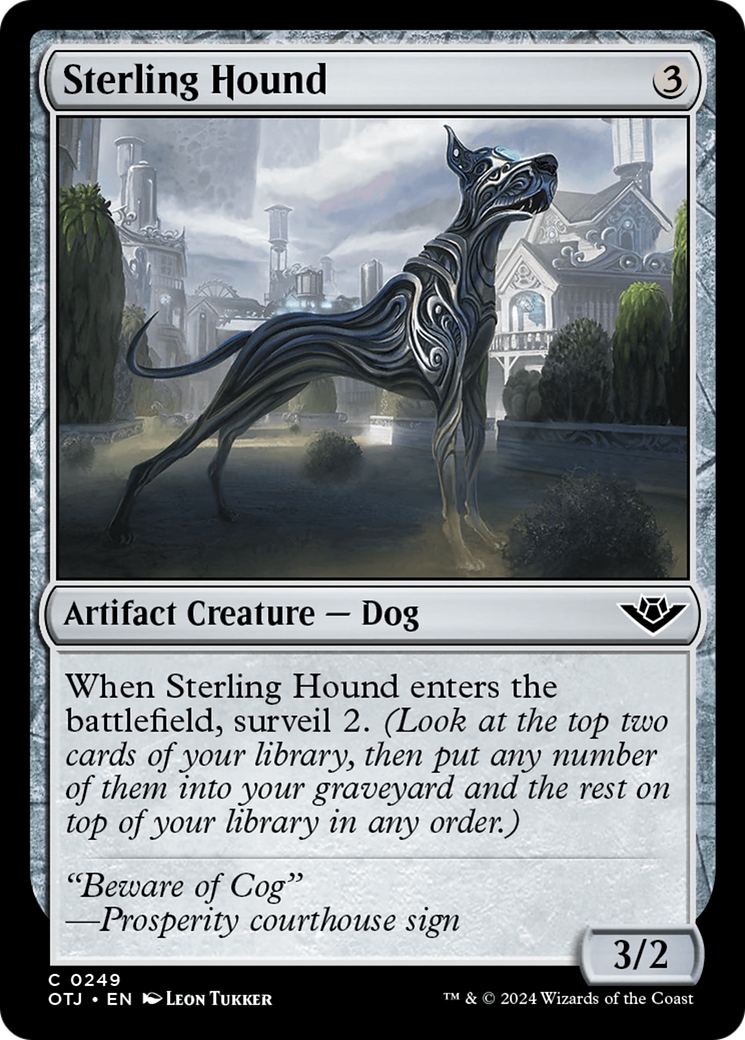 Sterling Hound [Outlaws of Thunder Junction] [Foil]