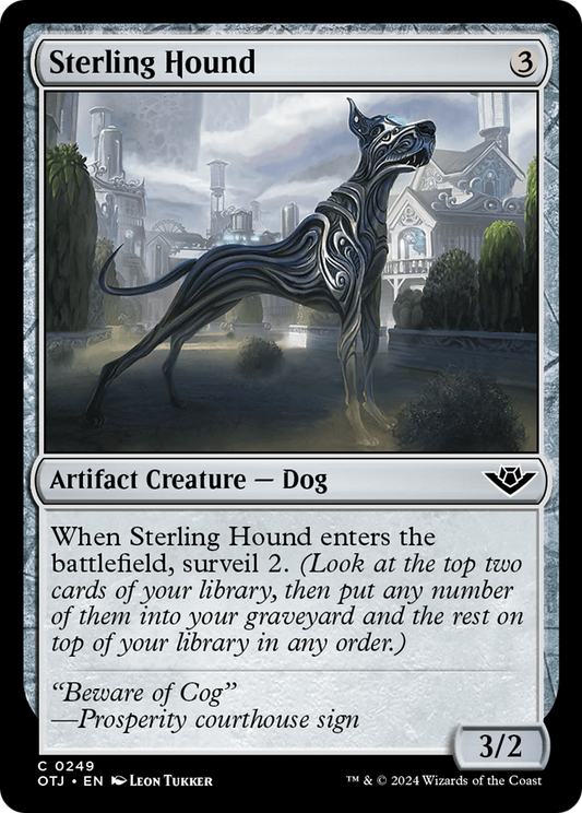 Sterling Hound [Outlaws of Thunder Junction] [Foil]