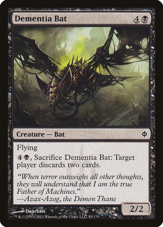 Dementia Bat [New Phyrexia] [Foil]