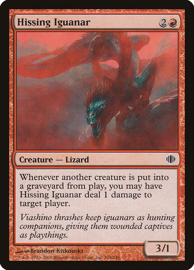 Hissing Iguanar [Shards of Alara] [Foil]