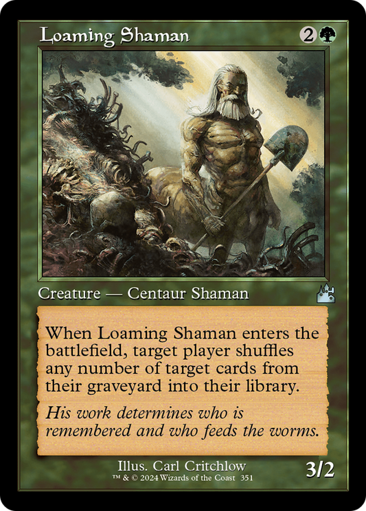 Loaming Shaman (Retro Frame) [Ravnica Remastered] [Foil]