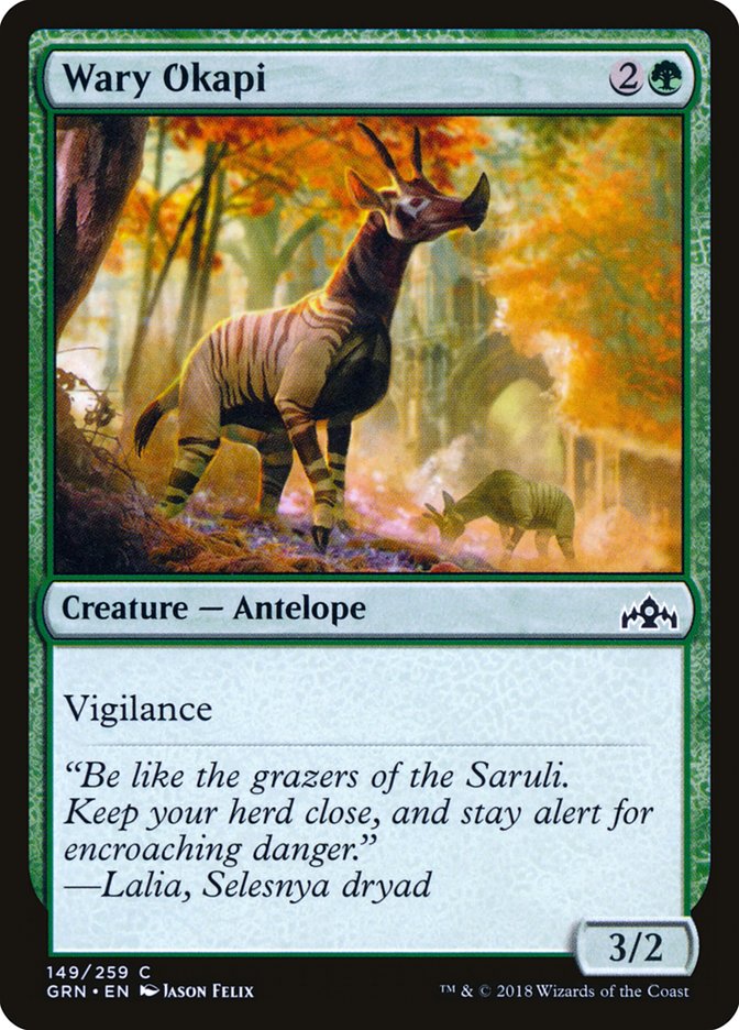 Wary Okapi [Guilds of Ravnica] [Foil]