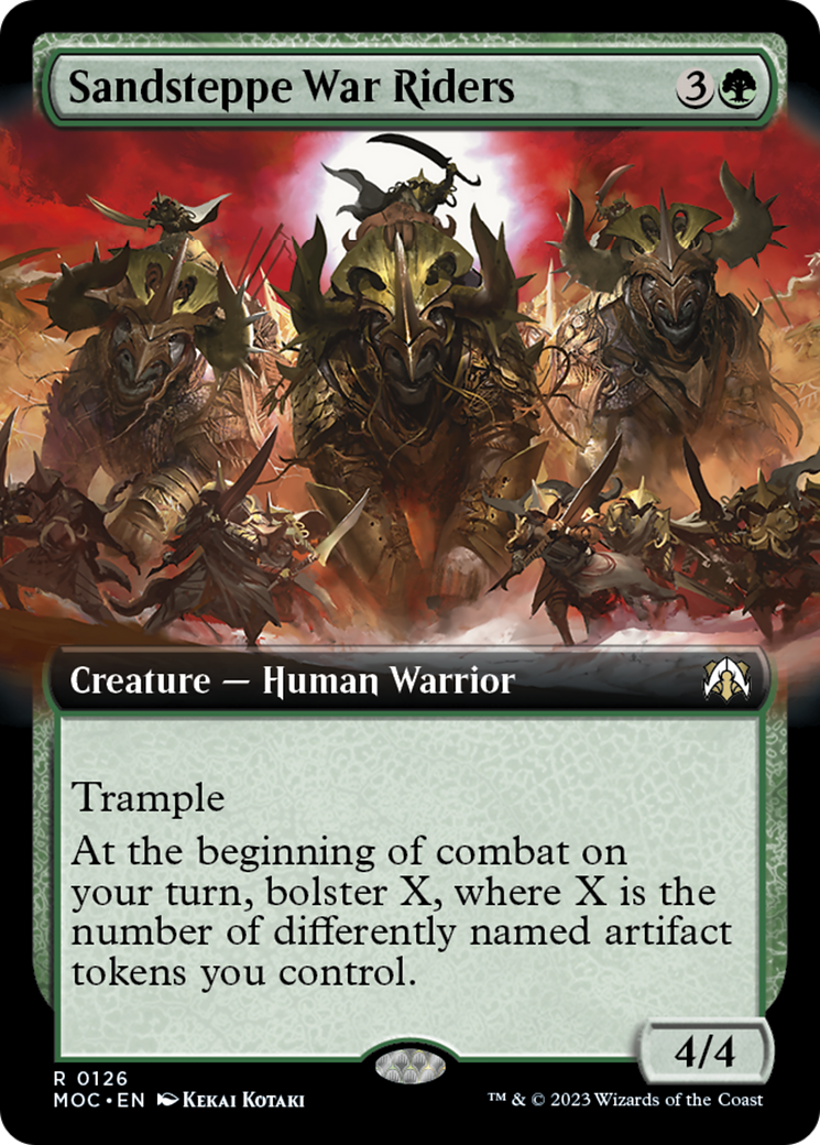 Sandsteppe War Riders (Extended Art) [March of the Machine Commander] [Foil]