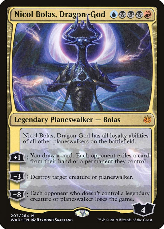 Nicol Bolas, Dragon-God [War of the Spark] [Foil]