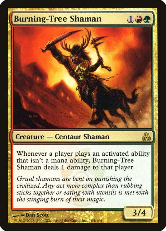 Burning-Tree Shaman [Guildpact] [Foil]