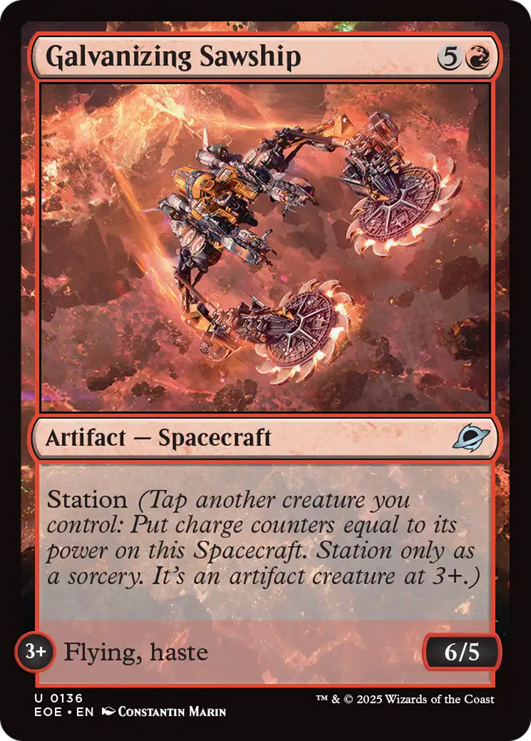 Galvanizing Sawship [Edge of Eternities] [Foil]